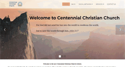 Desktop Screenshot of centennialchristianchurch.com